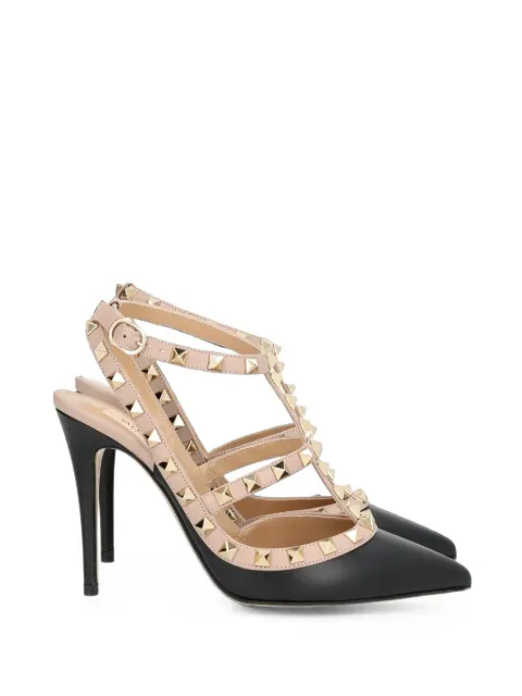 Valentino Garavani Rockstud ankle-strap pumps Black 9W2S0393VOD