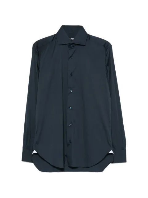 Barba point-collar button-down shirt Blue I1U13P01