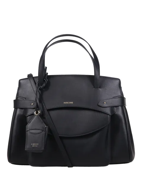 HIDESINS Lullaby buckled leather tote bag Black LB27FLBLK