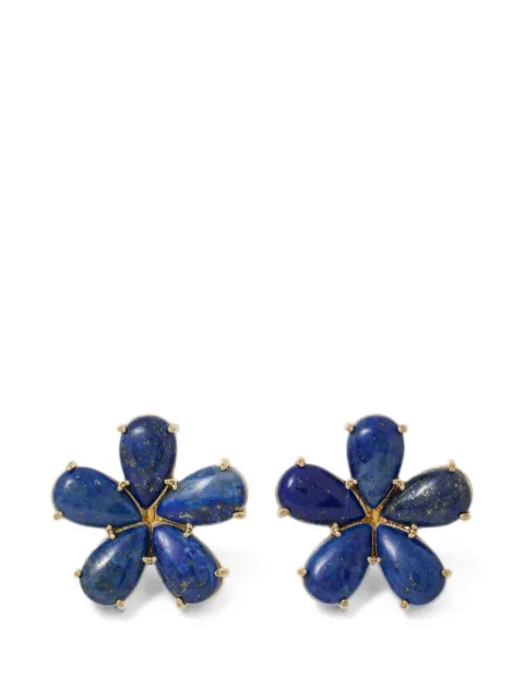 Roxanne Assoulin Stone Flower earrings Gold RXF26E118B