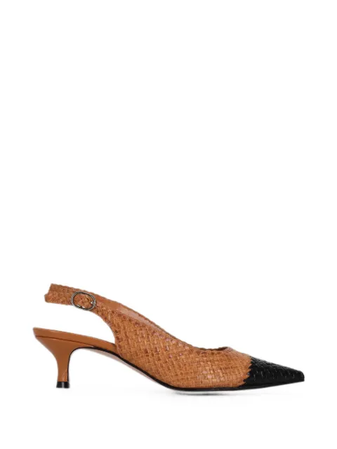 La-Rose Carol woven slingback pumps Brown 7638100CAROL11