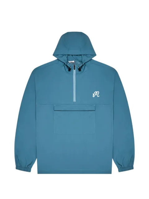 Malbon Golf Bridge logo-print hoodie Blue M10035