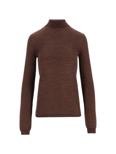 Maison Margiela wool silk underpinnings turtleneck Brown S51HL0065