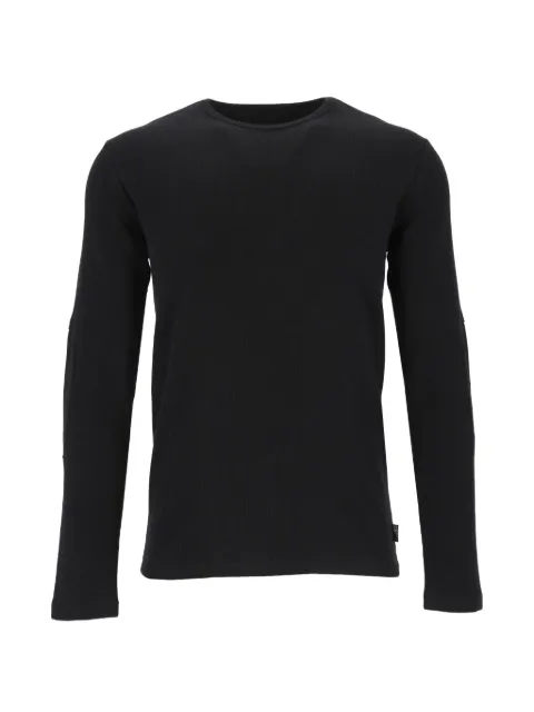 MM6 Maison Margiela elbow-patch ribbed sweater Black SH0NH0025