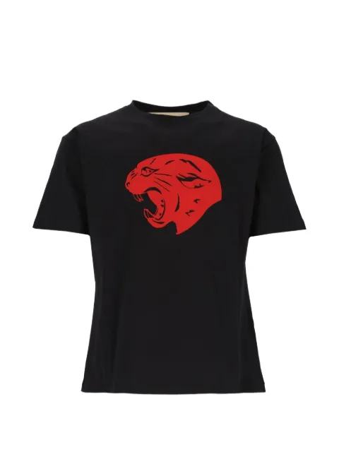 Valentino Garavani cotton T-Shirt with Panther print Black VMG16PBM7
