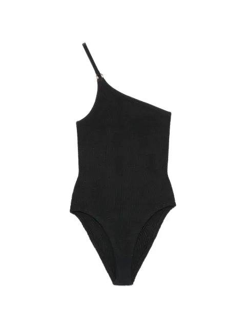 Hunza G Clara one-shoulder swimsuit Black CLARASWIMA