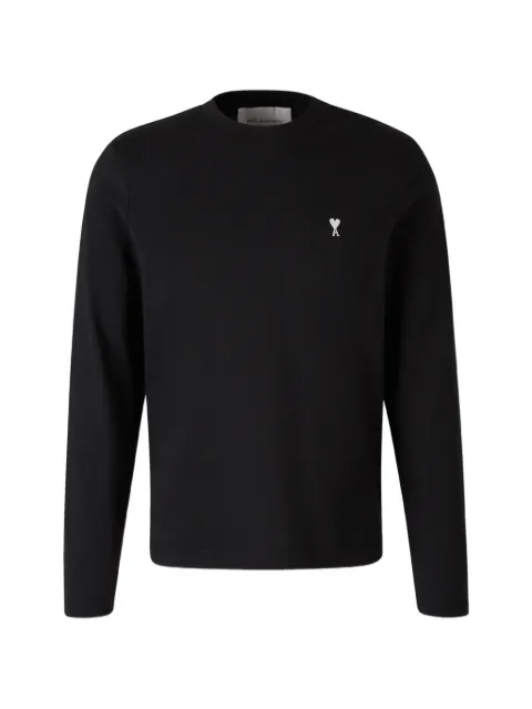 AMI Paris Ami de Coeur long-sleeve T-shirt Black HTS416724LIGHTJERSEY