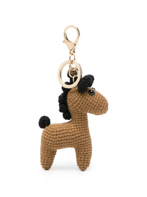 TWINSET horse-motif keyring Brown 262TH7072