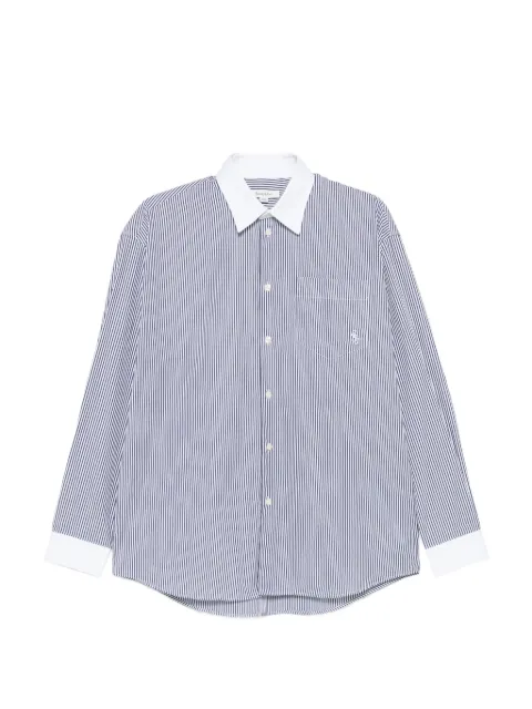 Sporty & Rich striped cotton shirt Blue SI019710302ST09