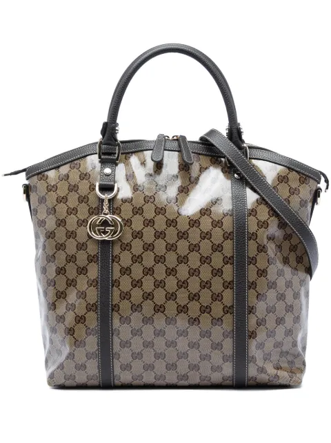 Gucci Pre-Owned 2016-2026 Large GG Crystal Charm Dome satchel Neutrals CQLL44OYB3D0S8DQ