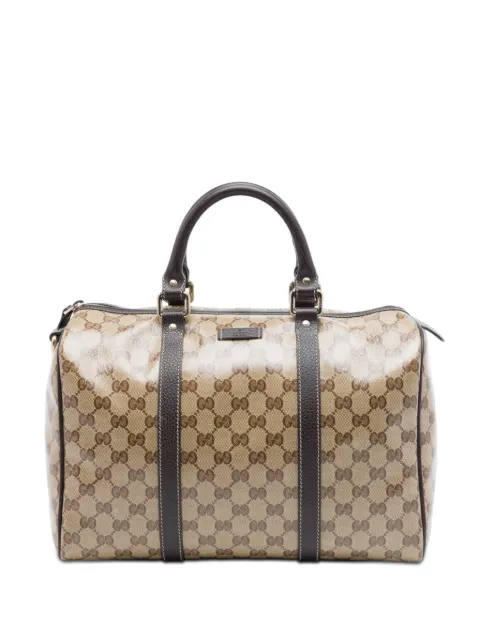 Gucci Pre-Owned 2016-2026 Medium GG Crystal Joy boston bag Neutrals DTDL2CP9SNEQME4L