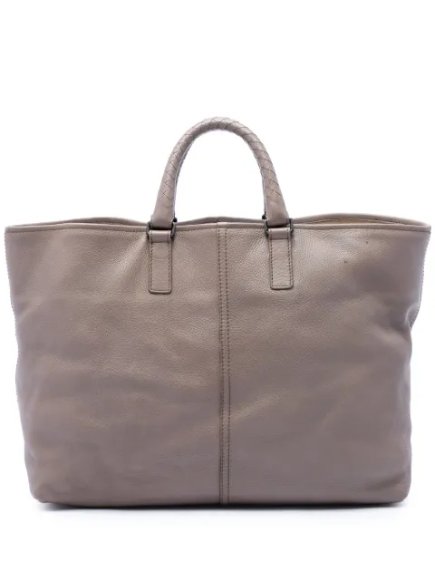 Bottega Veneta Pre-Owned 2008 Calfskin Intrecciato Handle tote bag Brown 6KKNKQU7KM8ZYR3N