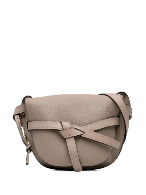 Loewe Pre-Owned 2019 Small Leather Gate crossbody bag Neutrals 6ATCA44EPH9MLOW0