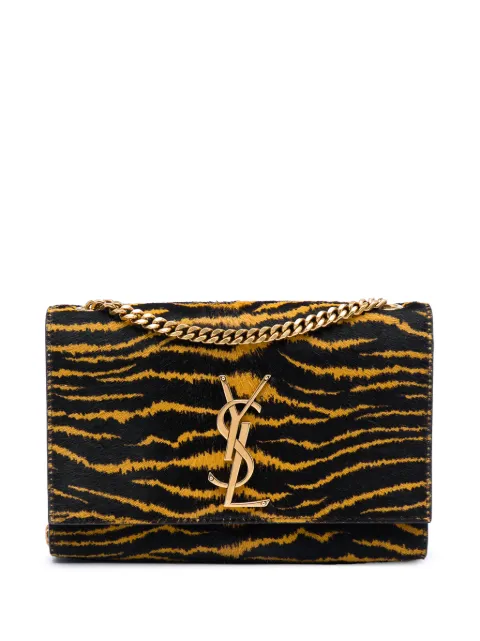 Saint Laurent Pre-Owned 2021 Small Pony Hair Tiger Print Monogram Kate crossbody bag Brown 18WK6AP91N0WCN8B
