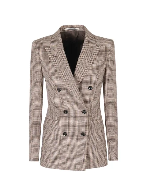 Tagliatore checked double-breasted blazer Neutrals JPARIGI10BL30038Q26I131