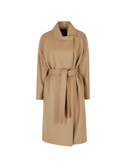 Fay belted single-breasted coat Neutrals NAW54533760YMV099