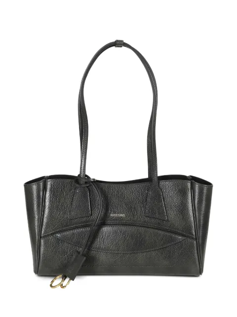 HIDESINS small Shopper logo-print leather shoulder bag Green SH13LG