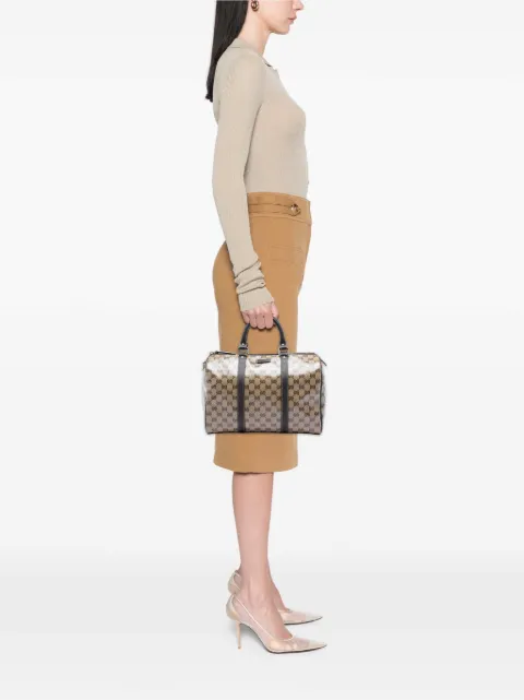 Gucci Pre-Owned 2016-2026 Medium GG Crystal Joy boston bag Neutrals X5JLA0TO60V9RPVO