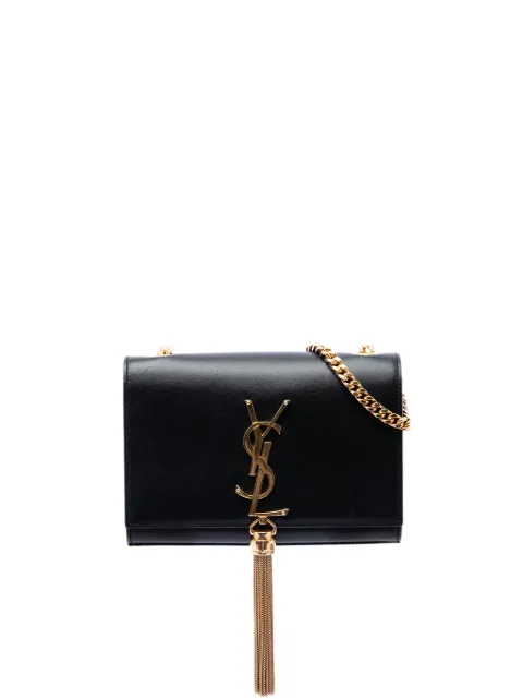 Saint Laurent Pre-Owned 2015 Small Smooth Calfskin Monogram Kate Tassel crossbody bag Black SZZ3SQGDF88KFQO3