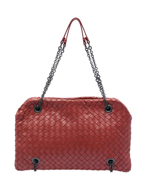 Bottega Veneta Pre-Owned 2012-2026 Nappa Intrecciato Duo shoulder bag Red OOTPVGZKYGJDJXEA