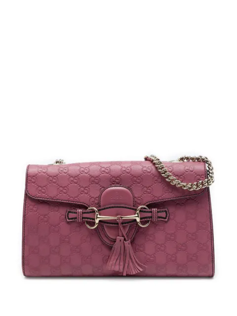 Gucci Pre-Owned 2016-2026 Medium Guccissima Emily shoulder bag Pink O5VO0QEVOB60PUOX