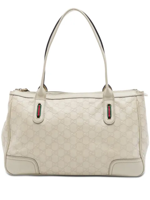 Gucci Pre-Owned 2016-2026 Guccissima Web Princy tote bag Neutrals IOU05LBM789OQ4IN