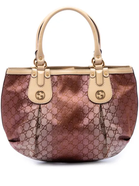 Gucci Pre-Owned 2016-2026 GG Lurex Scarlett tote bag Brown FIPOV6AAUXXGA03I