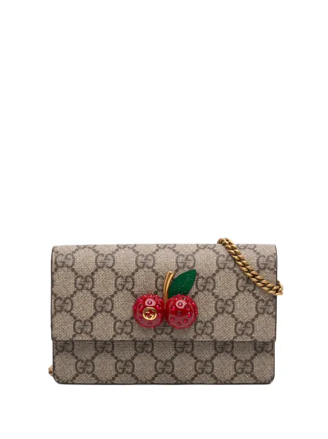 Gucci Pre-Owned 2000-2015 Mini GG Supreme Cherry crossbody bag Neutrals 4R7P1LPNX3AXH5DK