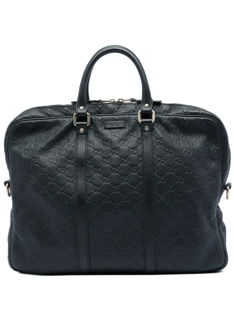 Gucci Pre-Owned 2016-2026 Guccissima business bag Black 4SHG6VEWYHYZ35VX