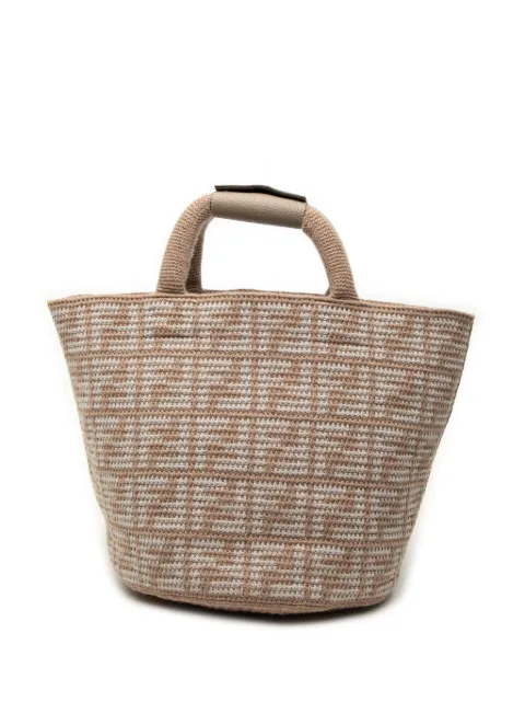 Fendi Pre-Owned 2010-2026 Zucca Cashmere Shopper tote bag Neutrals QLGESS0P910BPXKS