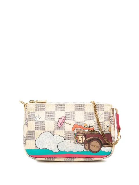 Louis Vuitton Pre-Owned 2015 Damier Azur Evasion Mini Pochette Accessoires handbag White NGZ566I7F0UV7XSV