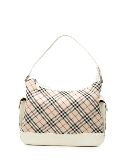 Burberry Pre-Owned 2000-2017 Nova Check Canvas shoulder bag White DM4EZTARL3DJT0XE