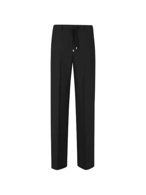 ERMANNO FIRENZE drawstring straight-leg trousers Black D49EP058E25099
