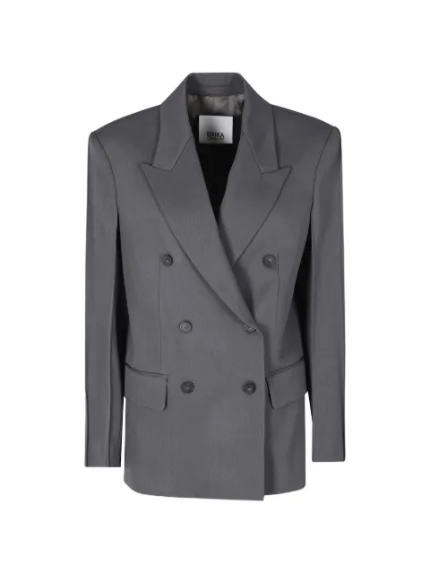 Erika Cavallini double-breasted blazer Grey P6WR01