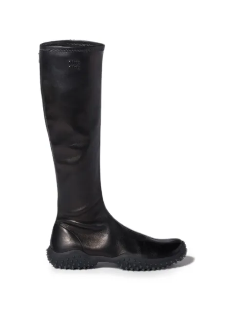Miu Miu stretch nappa leather boots Black 5W805EFA045L68