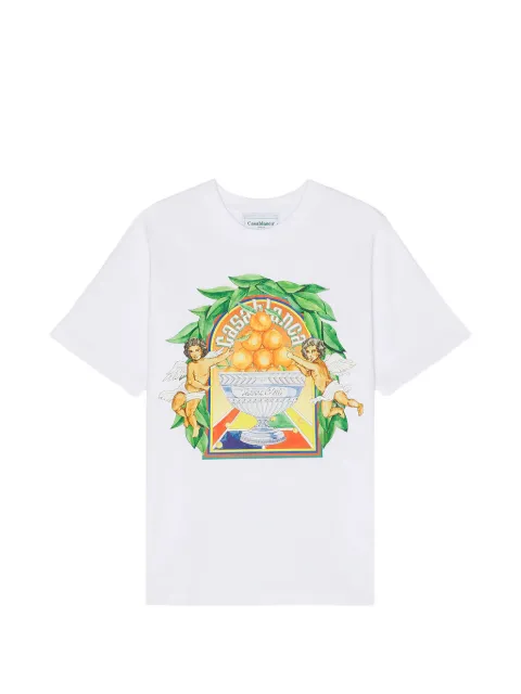 Casablanca Triomphe D'Orange short-sleeve T‑Shirt White MPS24JTS00101