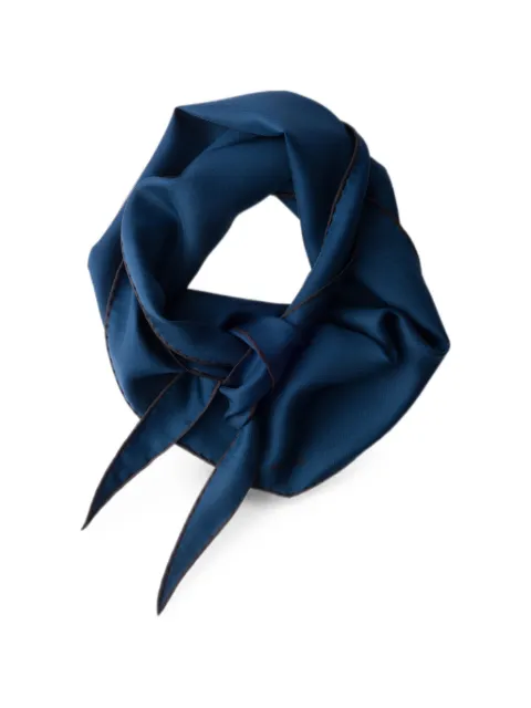 Prada printed twill scarf Blue 1FF0732HH9