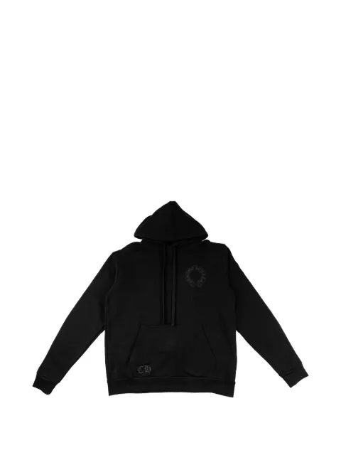 Chrome Hearts Horseshoe floral hoodie Black CHRM1566