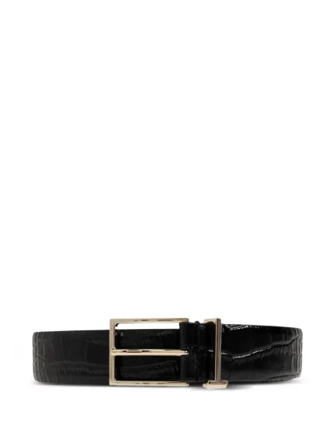 TOM FORD croc-effect leather belt Black WB353LCL607P