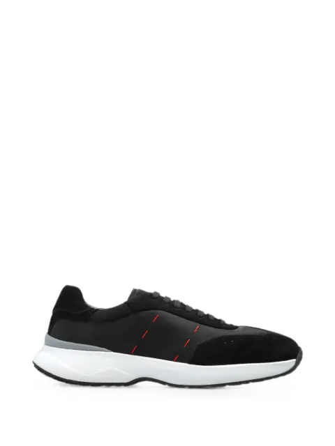 Kiton suede-panelled sneakers Black USSA374N01520010040