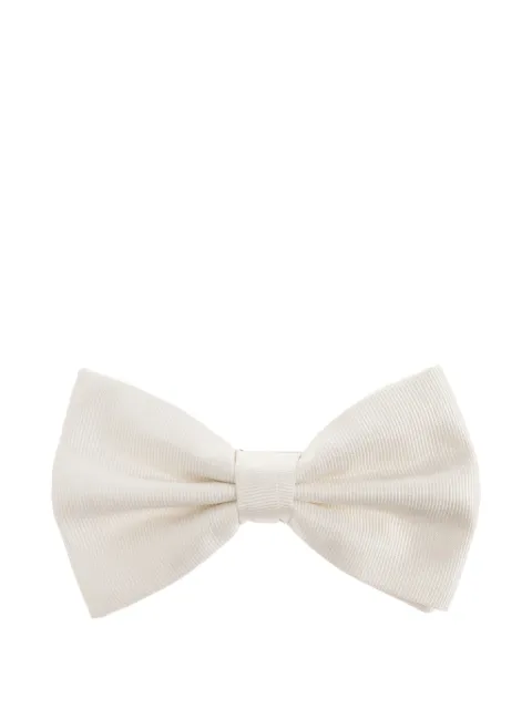 Giorgio Armani ribbed-knit bow tie White 3601008P999