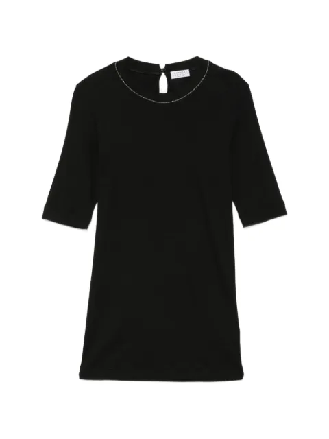 Brunello Cucinelli monili-trim T-shirt Black M0TC8J310