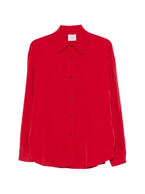 Alysi button-down silk shirt Red 166214A6048