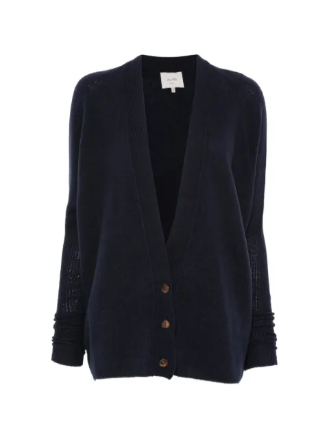 Alysi cashmere V-neck cardigan Blue 266432A6008