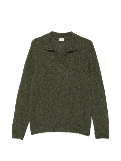 04651 / A TRIP IN A BAG polo-collar sweater Green 3KN2611B23