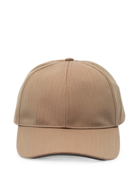 Sease herringbone-weave baseball cap Brown AC044TN599