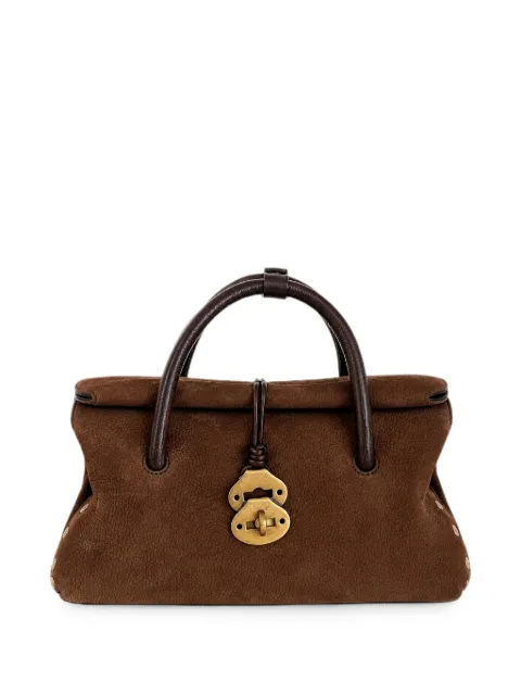 Zanellato small Dotta Jones stud-embellished handbag Brown 0691200070000S