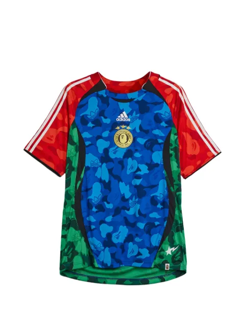 adidas x Bape Teamgeist camouflage-print T-shirt Blue KW5253