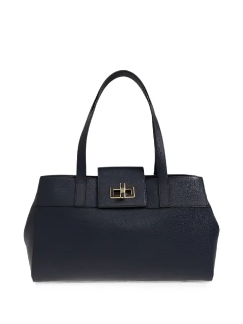 Furla large Amelia leather shoulder bag Blue WB01980BX4546