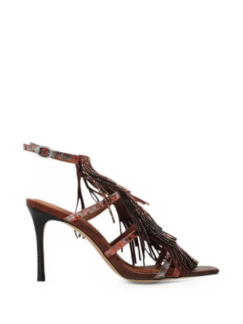 Kurt Geiger London fringe sandals 90 Brown FRINGESANDAL90